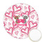 Valentine's Day Printed Cookie Topper - Round (Personalized)