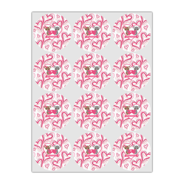 Valentine's Day Icing Circle - Small - Set of 12