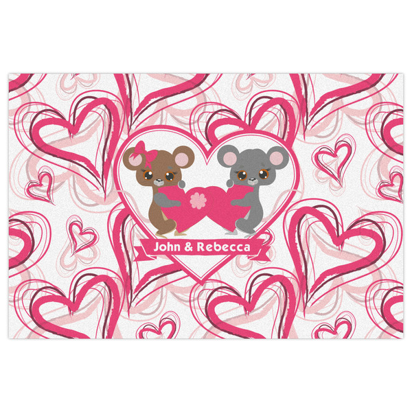 Valentine's Day Indoor / Outdoor Rug - 2'x3' - Front Flat