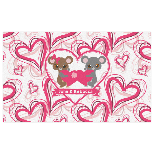 Valentine's Day Indoor / Outdoor Rug - 3'x5' - Front Flat