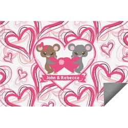 Valentine's Day Indoor / Outdoor Rug - 8'x10' (Personalized)