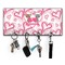 Valentine's Day Key Hanger w/ 4 Hooks & Keys