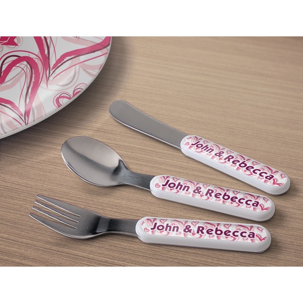 Valentine's Day Kids Flatware w/ Plate