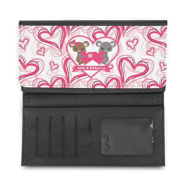 Valentine's Day Ladies Wallet - Half Way Open