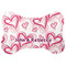 Valentine's Day Bone Shaped Dog Food Mat (Large) (Personalized)