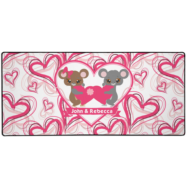 Custom Valentine's Day 3XL Gaming Mouse Pad - 35" x 16" (Personalized)