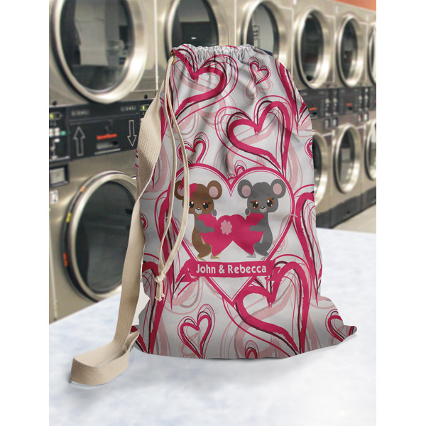 Valentine's Day Laundry Bag in Laundromat