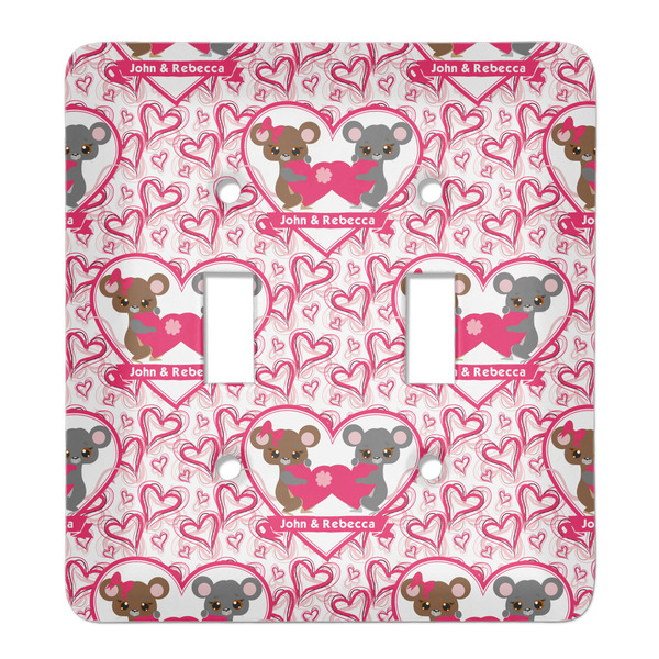Custom Valentine's Day Light Switch Cover (2 Toggle Plate) (Personalized)