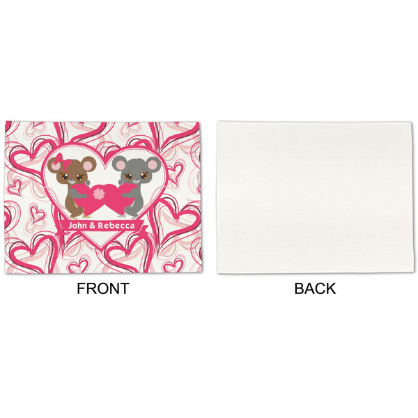 Valentine's Day Linen Placemat - APPROVAL Single (single sided)