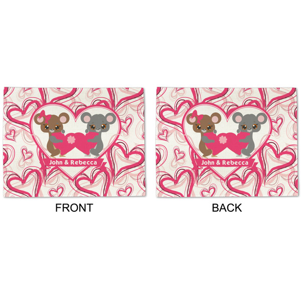 Valentine's Day Linen Placemat - APPROVAL (double sided)