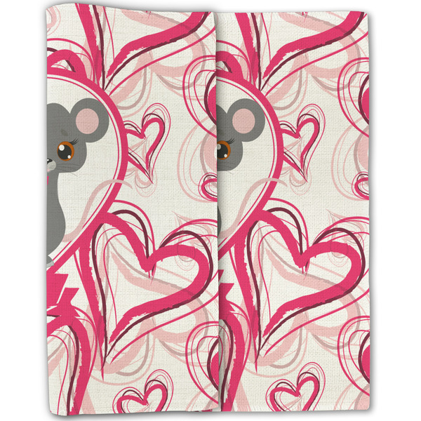 Valentine's Day Linen Placemat - Folded Half (double sided)