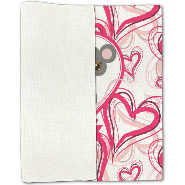 Valentine's Day Linen Placemat - Folded Half