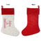 Valentine's Day Linen Stockings w/ Red Cuff - Front & Back (APPROVAL)