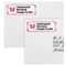 Valentine's Day Mailing Labels - Double Stack Close Up