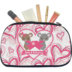 Valentine's Day Makeup / Cosmetic Bag - Medium (Personalized)