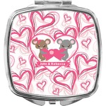 Valentine's Day Compact Makeup Mirror (Personalized)