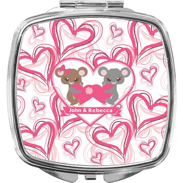 Custom Valentine's Day Compact Makeup Mirror (Personalized)
