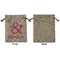 Valentine's Day Medium Burlap Gift Bag - Front Approval