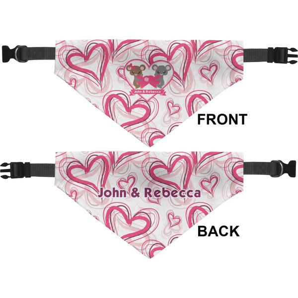 Valentine's Day Medium Dog Bandana Approval