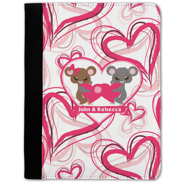 Custom Valentine's Day Notebook Padfolio w/ Couple's Names