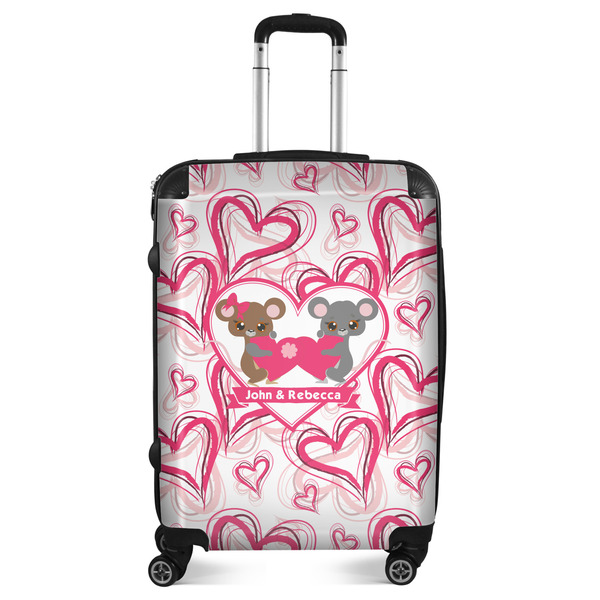 Custom Valentine's Day Suitcase - 24" Medium - Checked (Personalized)