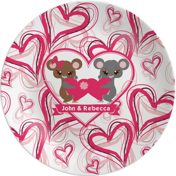Custom Valentine's Day Melamine Plate (Personalized)