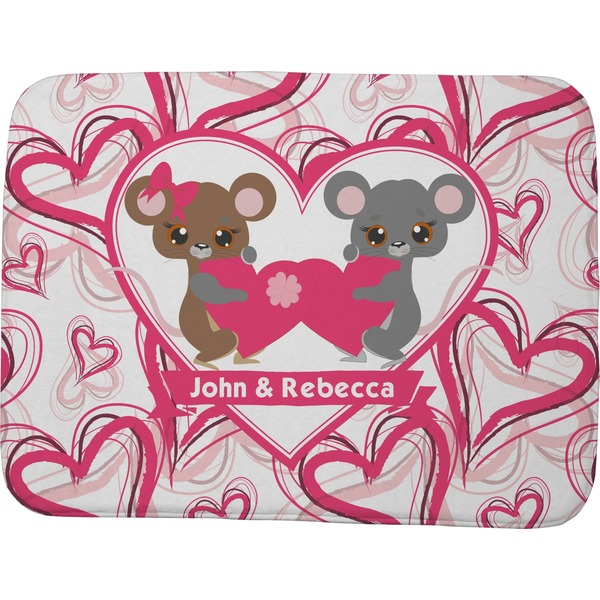 Custom Valentine's Day Memory Foam Bath Mat - 48"x36" (Personalized)