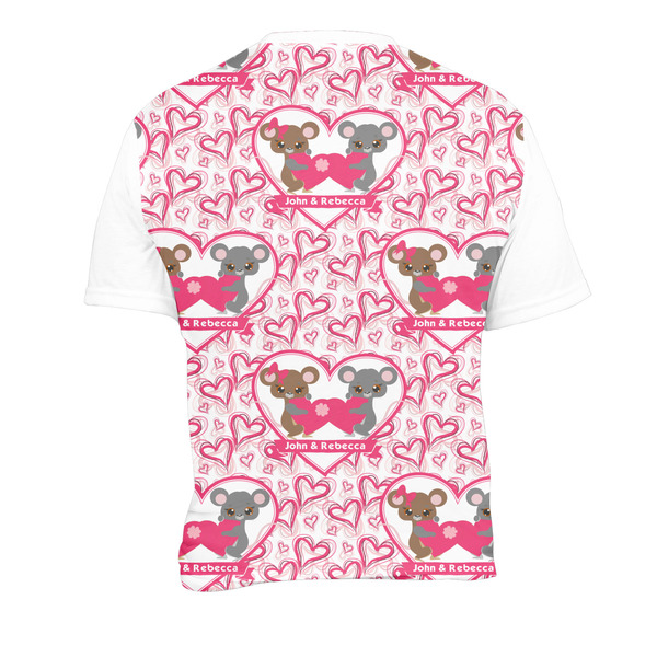 Valentine's Day Men's Crew Neck T Shirt Medium - Back