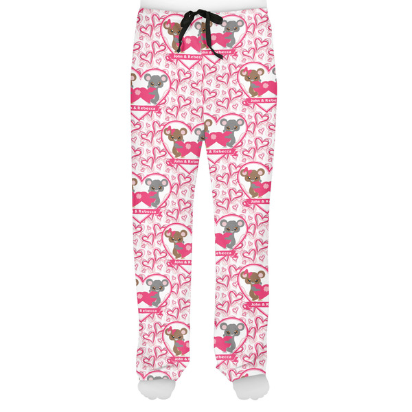Valentine's Day Men's Pjs Front - on model