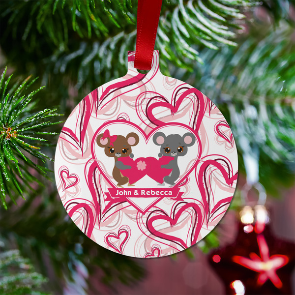 Valentine's Day Metal Ball Ornament - Lifestyle