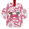 Valentine's Day Metal Paw Ornament - Front