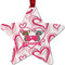Valentine's Day Metal Star Ornament - Front