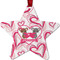 Valentine's Day Metal Star Ornament - Double Sided w/ Couple's Names