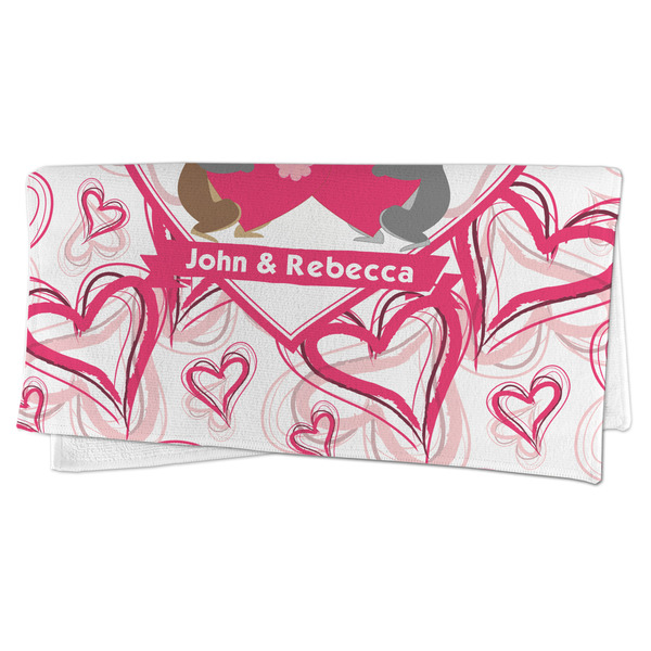Valentine's Day Microfiber Dish Rag - FOLDED (half)
