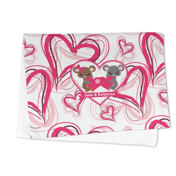 Valentine's Day Microfiber Dish Towel - FOLDED HALF