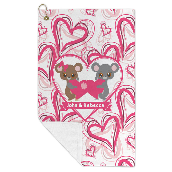 Valentine's Day Microfiber Golf Towels - FOLD