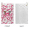 Valentine's Day Microfiber Golf Towels - Small - APPROVAL