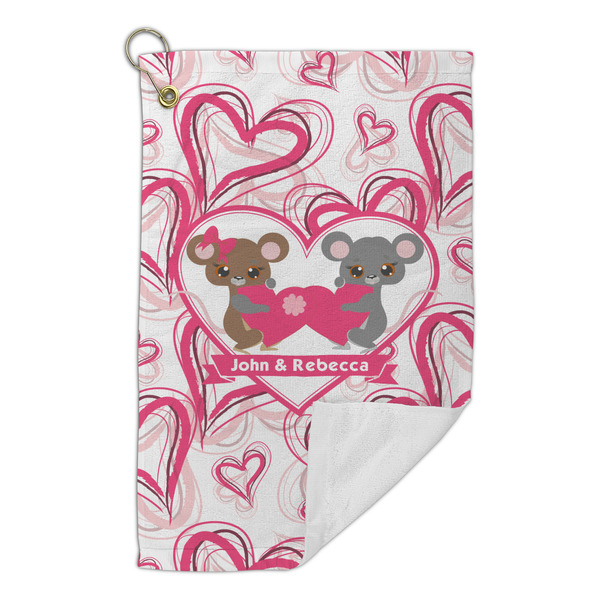 Valentine's Day Microfiber Golf Towels Small - FRONT FOLDED