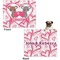 Valentine's Day Microfleece Dog Blanket - Large- Front & Back