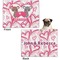 Valentine's Day Microfleece Dog Blanket - Regular - Front & Back