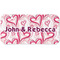Valentine's Day Mini/Bicycle License Plate (2 Holes) (Personalized)