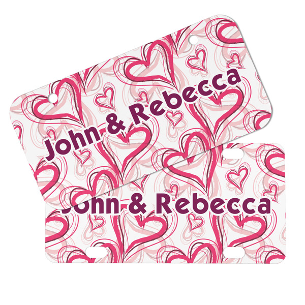 Valentine's Day Mini License Plates - MAIN (4 and 2 Holes)