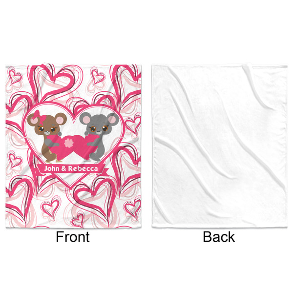 Valentine's Day Minky Blanket - 50"x60" - Single Sided - Front & Back