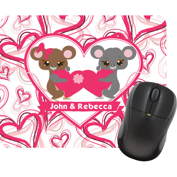 Custom Valentine's Day Rectangular Mouse Pad (Personalized)