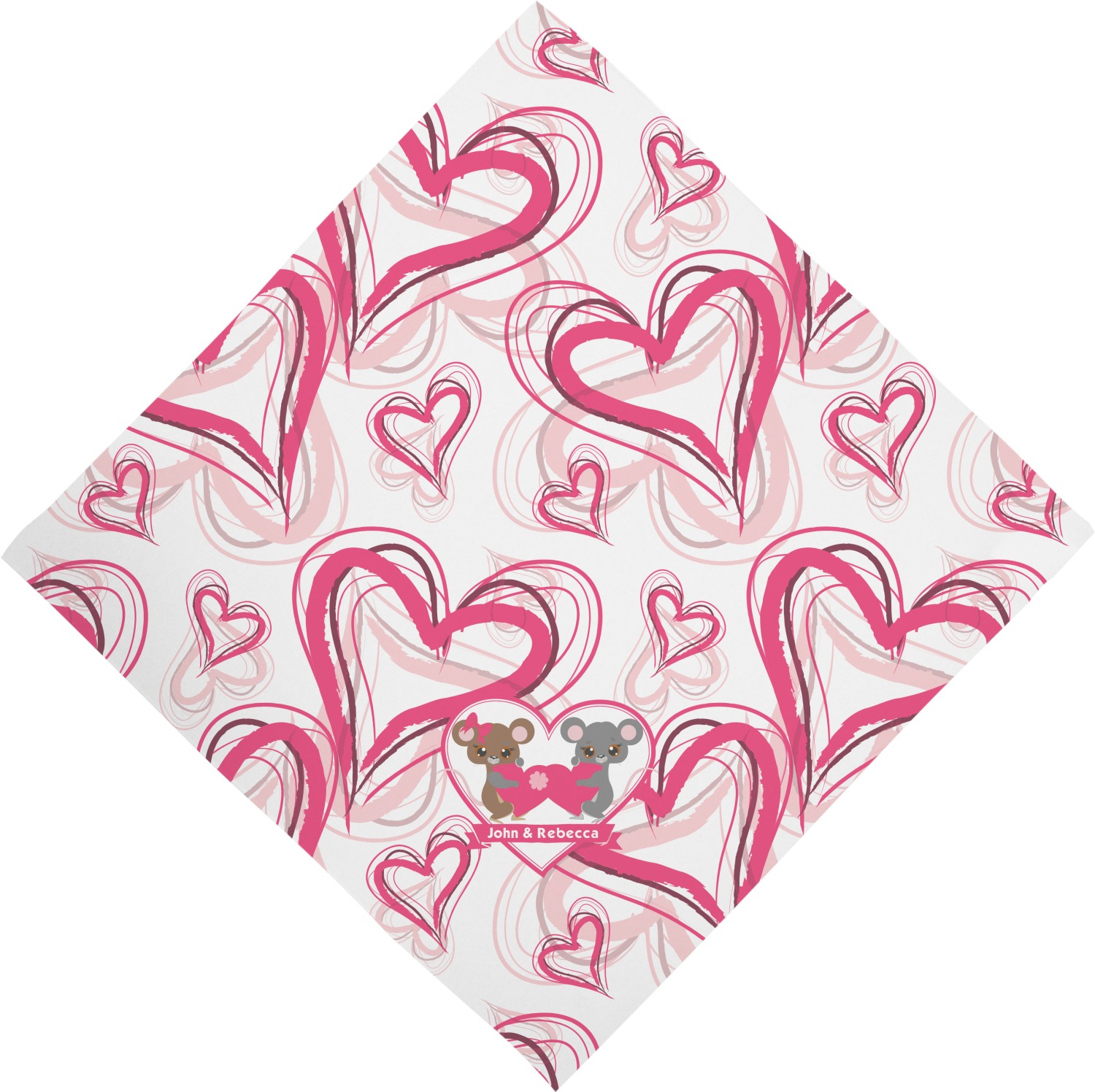 Valentine's Day Cloth Napkins (Set of 4) (Personalized) YouCustomizeIt