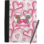Valentine's Day Notebook Padfolio - Large w/ Couple's Names