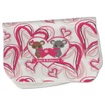 Valentine's Day Burp Cloth - Fleece w/ Couple's Names