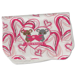 Valentine's Day Burp Cloth - Fleece w/ Couple's Names