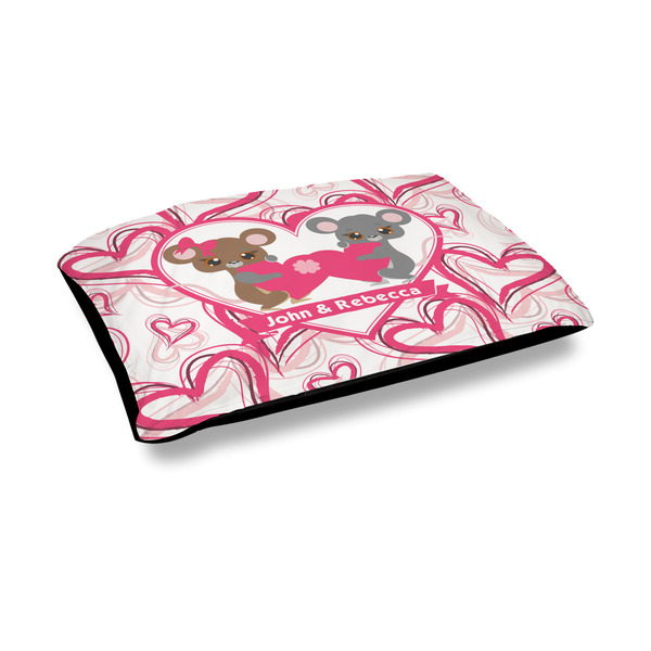 Custom Valentine's Day Outdoor Dog Bed - Medium (Personalized)