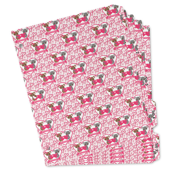 Custom Valentine's Day Binder Tab Divider - Set of 5 (Personalized)